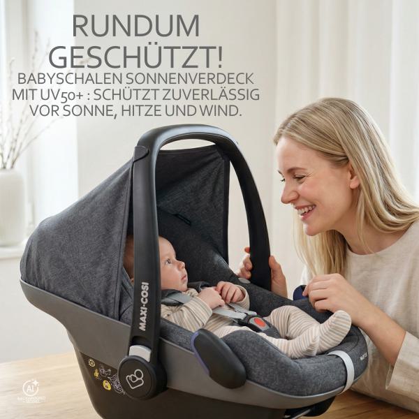 BAMBINIWELT Sonnenverdeck für Maxi-Cosi Pebble, UV50+, STERNE